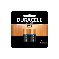 DURACELL 2-Card Dl123A 3 Volt Lithium Batteries