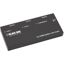 BLACK BOX Box 1 X 2 HDMI Splitter With Audio