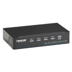 BLACK BOX NETWORK SR Box Network Srv 1 X 4 Dvi-D Splitter Withaudio And HDcp