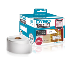 RUBBERMAID Dymo Labelwriter 1" X 3 1/2" Poly Durable Labels In White