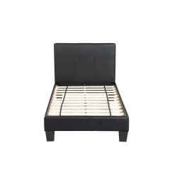 HUSKY ® Value Upholstered Platform Bed – Twin - In Black