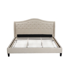 HUSKY ® Twilight Upholstered Platform Bed – King - In Beige