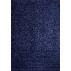 LA DOLE RUGS Meknes Shag Area Rug 3'11" X 5'7" In Navy Blue