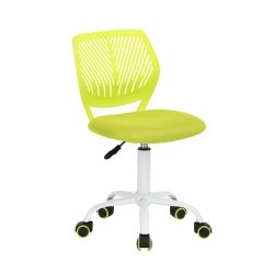 FURNITURER Task Chair Height Adjustable Swival Student Study Chair (Green)