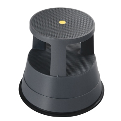 COSTWAY Kick Stool Rolling Step Stool W/non-Slip Rubber Platform 330Lbs Capacity In Gray