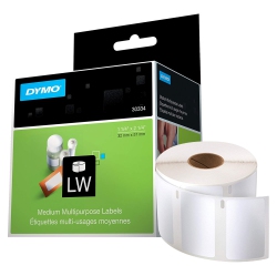 DYMO Labelwriter Label Thermal, Printer Labels Multi-Purpose Small 2-1/4" X 1-1/4" 1000 Labels, 1-Carded (30334) In White