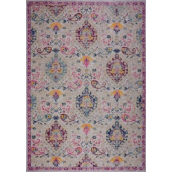 LA DOLE RUGS Katrina Cream Traditional Indoor/outdoor Area Rug 5'2" X 7'5" In Beige