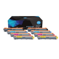 GOTONERS 8Pk Brother New Compatible Tn-221 Bk Tn-225 Cmy High Yield Color Toner Set Hl-3140Cw, Mfc-9330CDw/9340CDw/9130Cw