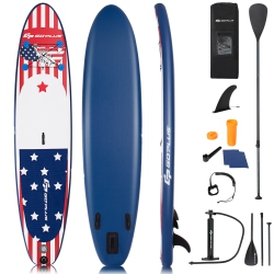 COSTWAY Goplus 11' Inflatable Stand Up Paddle Board Surfboard W/pump Aluminum Paddle