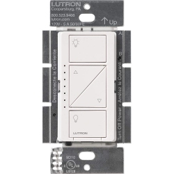 LUTRON Pd-6Wcl-Wh Caseta Wireless 600/150-Watt Single Pole In-Wall Dimmer In White