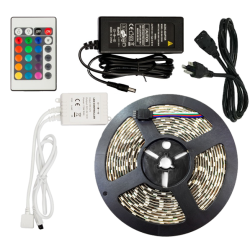 GLOBALTONE Complete Led Lights Strip Kit RGB Ip65 5050 60 Leds/m