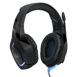 ADESSO Xtream G1 Stereo Gaming Headset | 50MM Drivers, Noise-Canceling Mic, Led Lights, Volume Control | 3.5MM & USB | Compatible \w PC, Ps4, Xbox