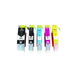 SUPERINK Compatible Canon Pgi-250Xl / Cli-251Xl Ink Cartridge Set By