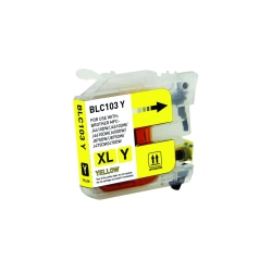 SUPERINK Compatible Brother Lc103Y High Yield Ink Cartridge By In Yellow