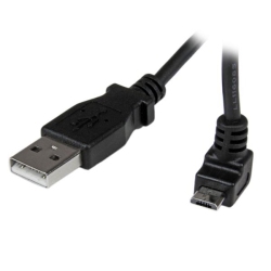 STARTECH.COM Startech Micro USB Cable - A to Up Angle Micro B