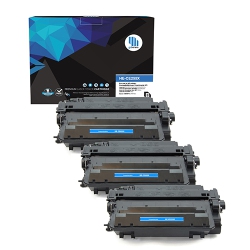 GOTONERS 3Pk HP New Compatible Ce255X (55X) High Yield Toner for HP Laserjet P3015/3010 In Black