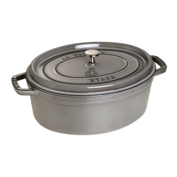 STAUB Oval Cocotte - 7 Qt. / 6.7 L In Grey