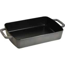 STAUB Cast Iron Roaster - 8" X 12" In Grey