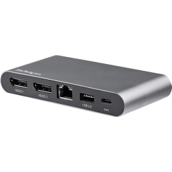 STARTECH USB C Multiport Adapter - Dual 4K Monitor - Windows - USB-C to Dual Displayport Adapter - 2X USB-A Ports