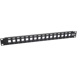 TRIPP LITE N062-016-Kj 16-Port 1U Rackmount Unshielded Blank Keystone/multimedia Patchpanel