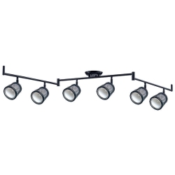 BELDI 1088-Tr6 - Baltimore Collection 6 Light Lighting Track, 47.2" X 7.9" In Black