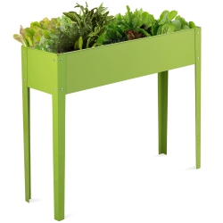 COSTWAY 40"x12" Outdoor Elevated Garden Plant Stand Raised Tall Flower Bed