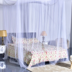 COSTWAY 4 Corner Post Bed Canopy Mosquito Net Full Queen King Size Netting Bedding