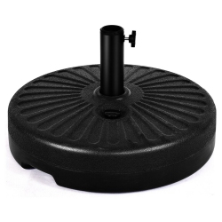 COSTWAY 20" Round 23L Water Filled Umbrella Base Stand Self-Filled Patio Furniture