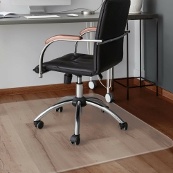 COSTWAY 47" X 59" Pvc Chair Floor Mat Home Office Protector for Hard Wood Floors