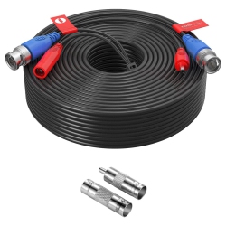 ZOSI 100Ft(30M) Security Camera Cable All-In-One Cctv Video Power Wire Bnc Rca Cord Cable for 4K 8Mp 5Mp 1080P Security Camera Dvr System