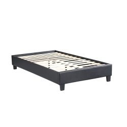 HUSKY ® Paragon Upholstered Platform Bed – Twin - In Black