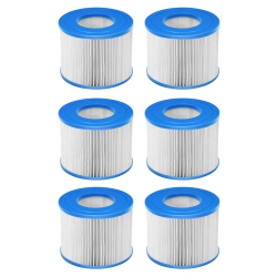 GOPLUS Costway 6 Pack Hot Tub Pool Spa Filter Cartridge Pump Replacement 120 Fold Easy Set
