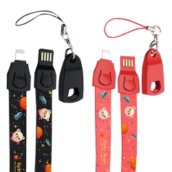 HLD Multi Function Cable Neck Band Measure Tape USB Charging Cable 2.5Ft for Iphone