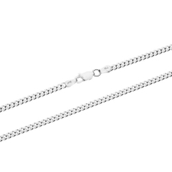 SAN MARCO JEWELLERS San Marco - Italian Made Sterling 925 20 Inch Curb Link Chain In Silver