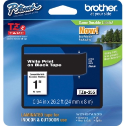 BROTHER P-Touch Tze 1" Laminated Tape Cartridge