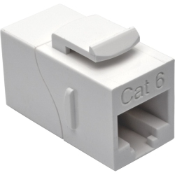 TRIPP LITE Cat6 Straight-Through Modular In-Line Snap-In Coupler (Rj45 F/f) In White