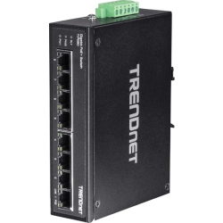 TRENDNET 8-Port Hardened Industrial Gigabit Poe+ Din-Rail Switch
