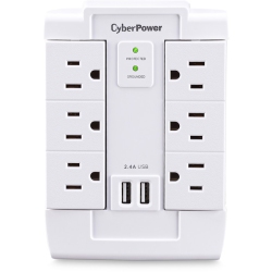 CYBERPOWERPC Cyberpower Professional Csp600Wsurc2 6 Outlets Surge Suppressor/protector