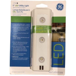 GE Neral Electric 6" Battery Operated Led Utility Light - - 17560 In White