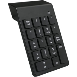 NAVOR 18 Keys Numeric Keypad, Slim Keyboard for Laptop/pc/notebook/desktop With 2.4G USB Receiver (Black)
