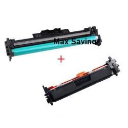 MAX SAVING - 2Pk (Drum Unit + Toner Cartridge) Compatible for (Cf217A + Cf219A), HP 19A 17A Laserjet
