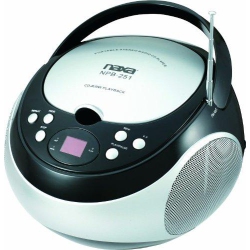 NAXA ELECTRONICS Npb-251Bk Portable CD Player With Am/fm Stereo Radio