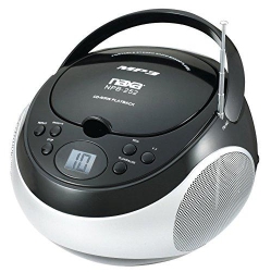 NAXA ELECTRONICS Naxa Nbp252-Blk Portable Mp3/cd Player With Am/fm Stereo Radio In Black