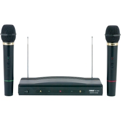 NAXA ELECTRONICS Naxa Nam-984 Dual Handheld Wireless Microphone Starter Kit With Wireless Fm Receiver