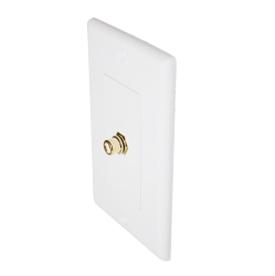 AVGEARSHOP Premium Subwoofer/rca to Rca Pass Through Wall Plate Terminal