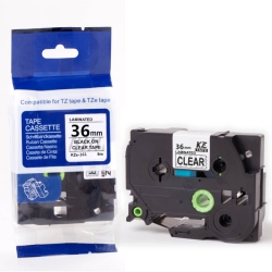 BROTHER Laminated P-Touch Tape - Clear (Tze161)