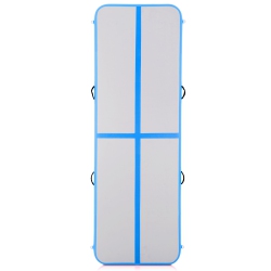 GYMAX Floor Mats 10' Inflatable Gymnastics Mat Water Buoyancy W/pump In Blue