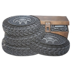 KOZY NICHE Rubber Mat (Rubber Tire - Dad's Garage No Entry
