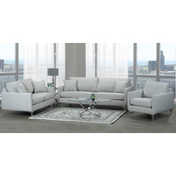 CANADIAN SOFA Distributions 'grayson' Fabric Loveseat In Silver