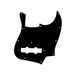 SOLO PRO J Bass Style 3 Ply Pickguard In Black